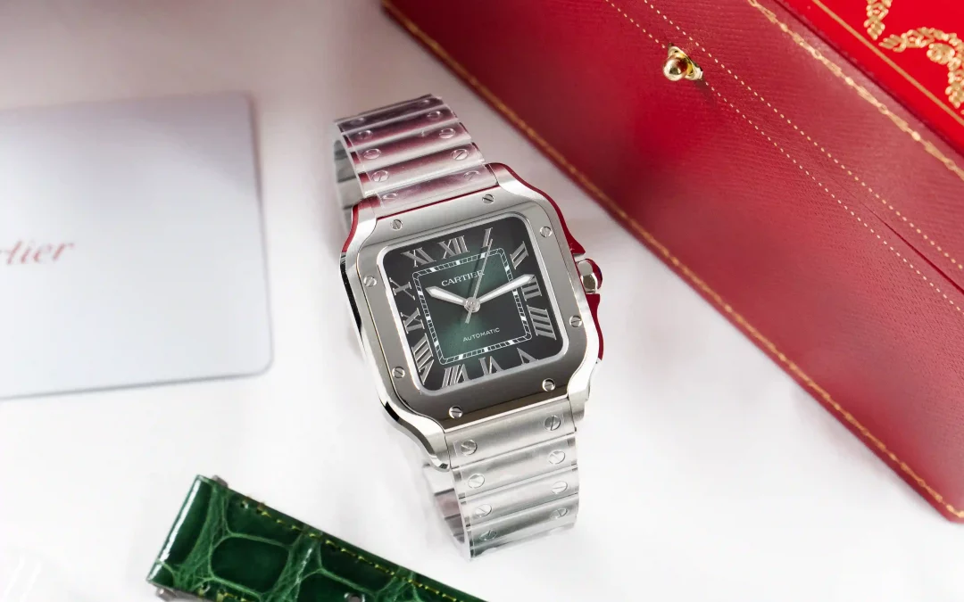 Cartier Santos Medium Green Dial