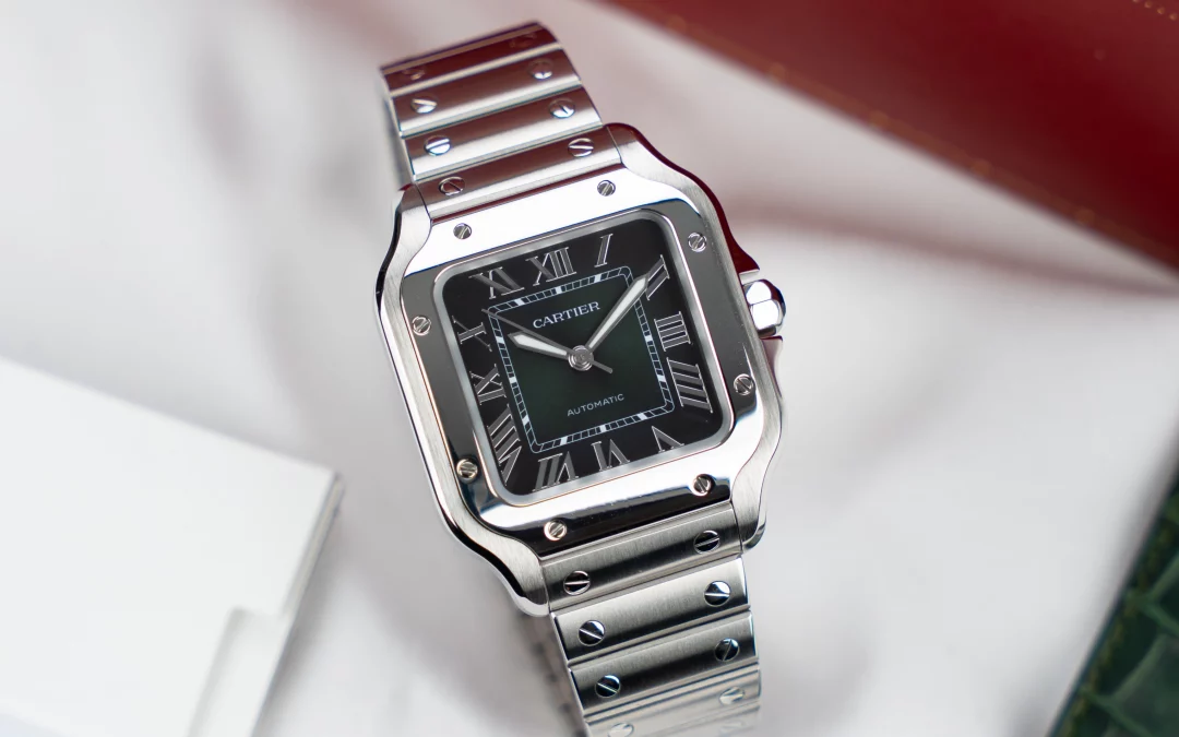 Cartier Santos Medium Green Dial