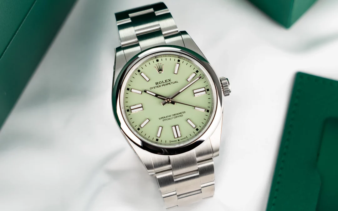 Rolex Oyster Perpetual 134300 „Pistachio“